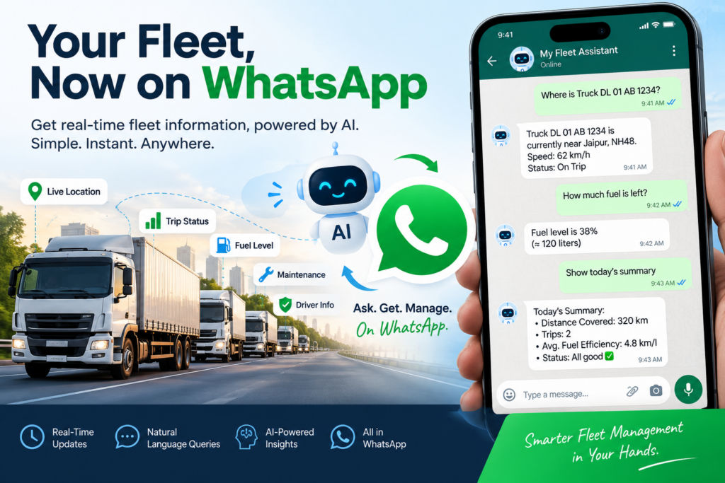 EffyTrack AI assistant answering fleet tracking questions on WhatsApp in Qatar